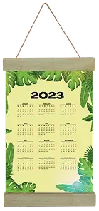 Porte calendrier en bois